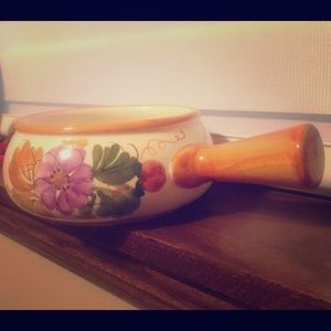 Ceramic Bowl/Planter Hand Painted